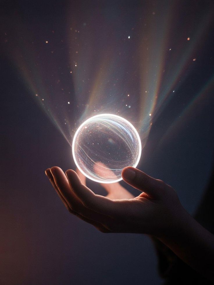 Glowing orb representing global response