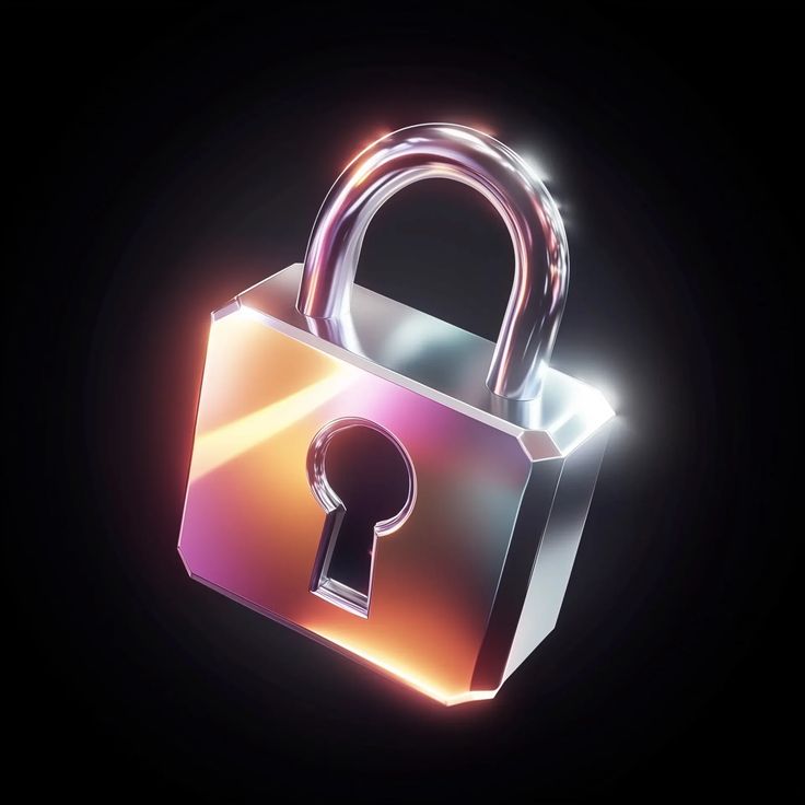 Chrome holographic security lock